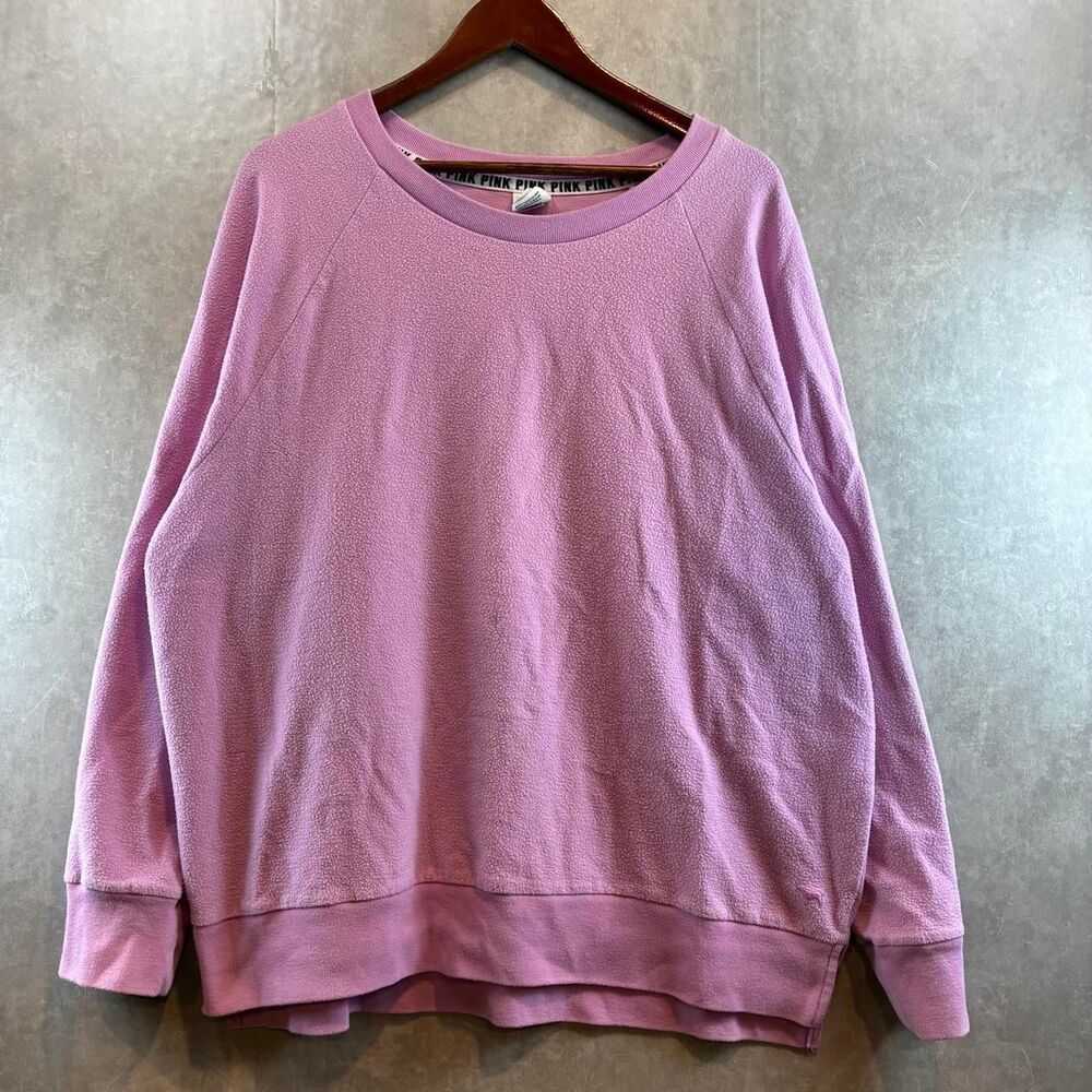 Victoria-s-secret Women's Pink and Purple Sweatshirt